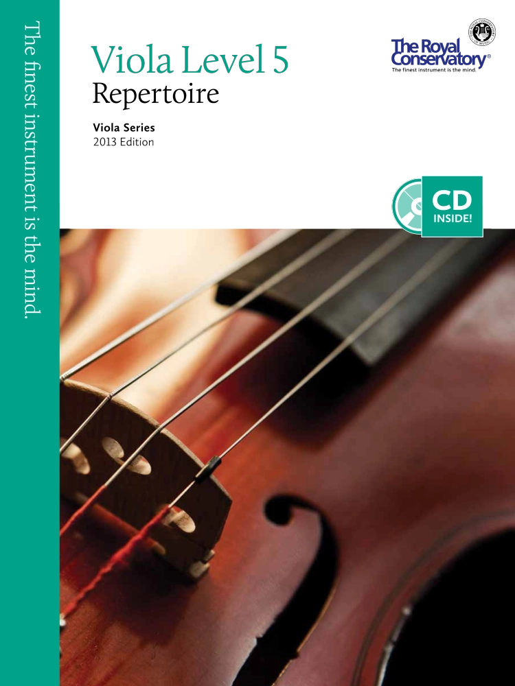 RCM Viola Level 5 Repertoire - Viola Series 2013 Edition - Book/CD