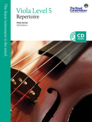 Frederick Harris Music Company - RCM Viola Level 5 Repertoire - Viola Series 2013 Edition - Book/CD