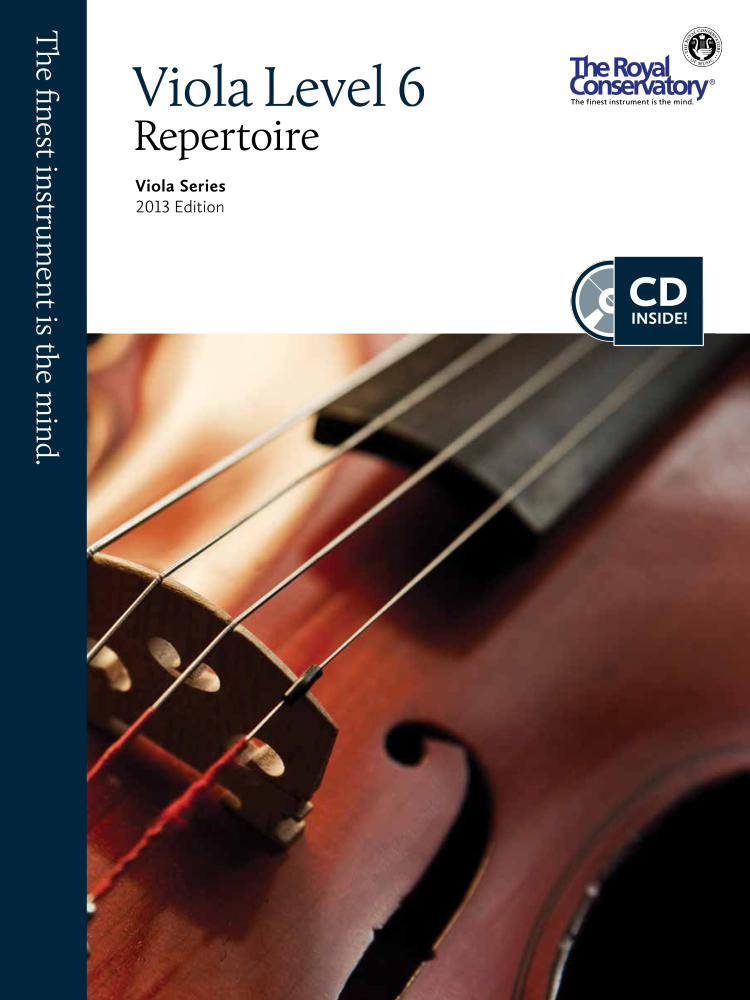 RCM Viola Level 6 Repertoire - Viola Series 2013 Edition - Book/CD