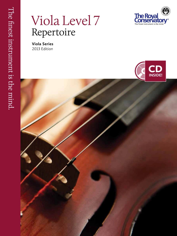 RCM Viola Level 7 Repertoire - Viola Series 2013 Edition - Book/CD