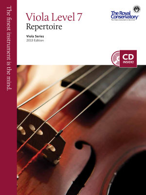 RCM Viola Level 7 Repertoire - Viola Series 2013 Edition - Book/CD