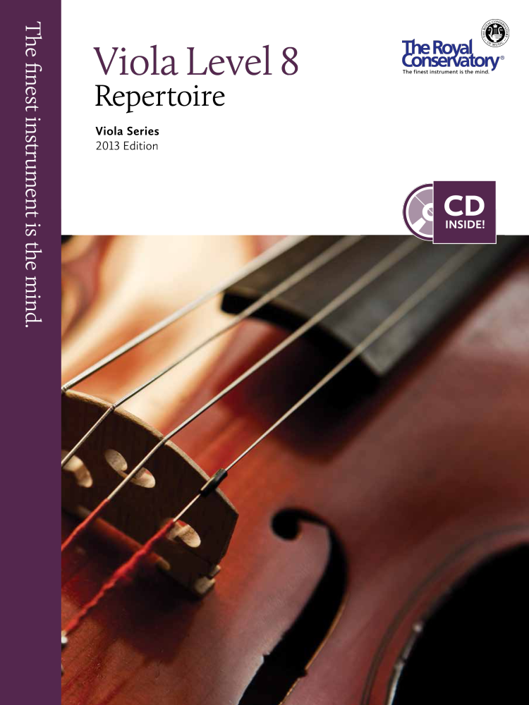 RCM Viola Level 8 Repertoire - Viola Series 2013 Edition - Livre/CD