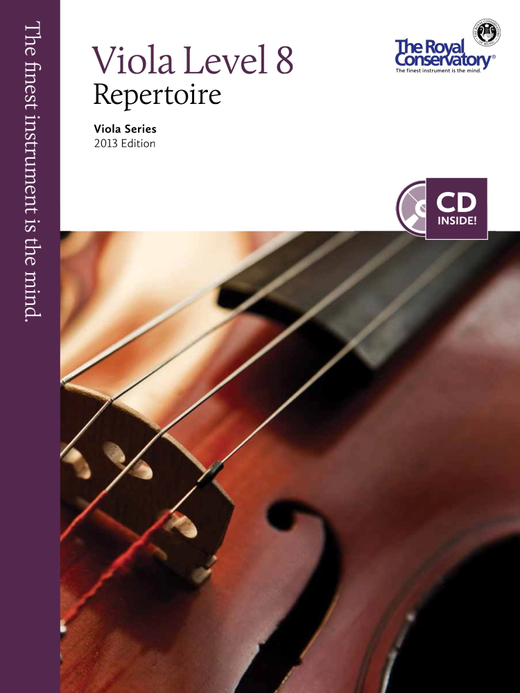 RCM Viola Level 8 Repertoire - Viola Series 2013 Edition - Book/CD