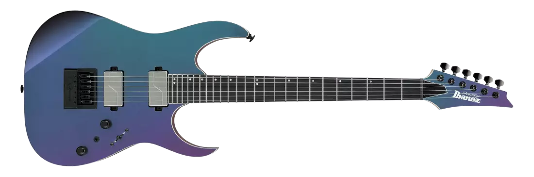 RG5121ET RG Prestige Electric Guitar with Case - Polar Lights Flat