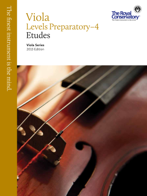 Frederick Harris Music Company - RCM Viola Etudes Preparatory- Level 4 - Viola Series 2013 Edition - Book