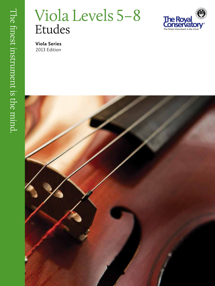 RCM Viola Etudes Level 5-8 - Viola Series 2013 Edition - Book