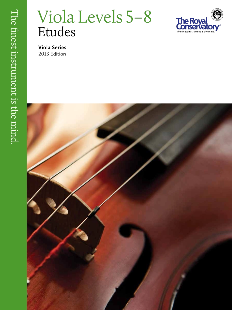 RCM Viola Etudes Level 5-8 - Viola Series 2013 Edition - Book