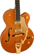 Synchromatic Nashville Hollow Body Single-Cut with Bigsby, Ebony Fingerboard - 50\'s Orange Stain