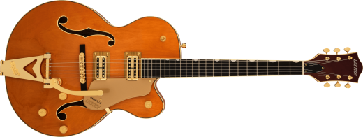 Gretsch Guitars - Synchromatic Nashville Hollow Body Single-Cut with Bigsby, Ebony Fingerboard - 50s Orange Stain