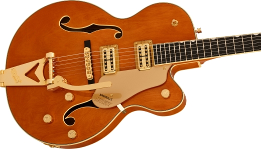 Synchromatic Nashville Hollow Body Single-Cut with Bigsby, Ebony Fingerboard - 50\'s Orange Stain