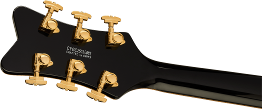 Synchromatic Falcon Hollow Body Single-Cut with Bigsby, Ebony Fingerboard - Black