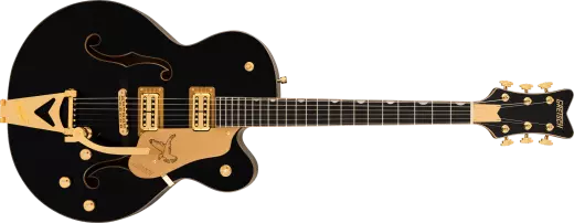 Synchromatic Falcon Hollow Body Single-Cut with Bigsby, Ebony Fingerboard - Black