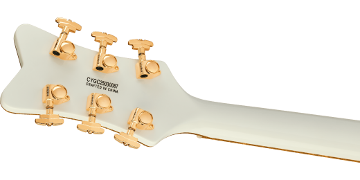 Synchromatic Falcon Hollow Body Single-Cut with Bigsby, Ebony Fingerboard - White
