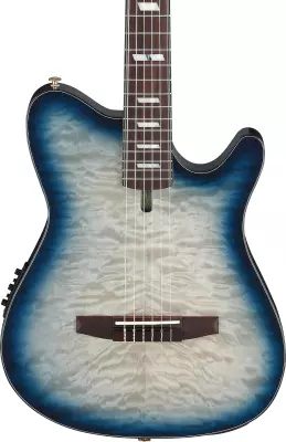 FRH20 Nylon Acoustic/Electric Guitar - Cosmic Blue Sunburst Low Gloss