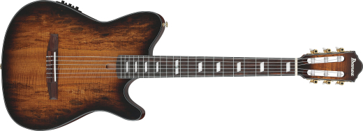 Ibanez - FRH20 Nylon Acoustic/Electric Guitar - Tobacco Burst Low Gloss