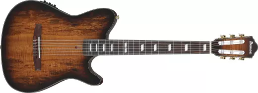 Ibanez - FRH20 Nylon Acoustic/Electric Guitar - Tobacco Burst Low Gloss