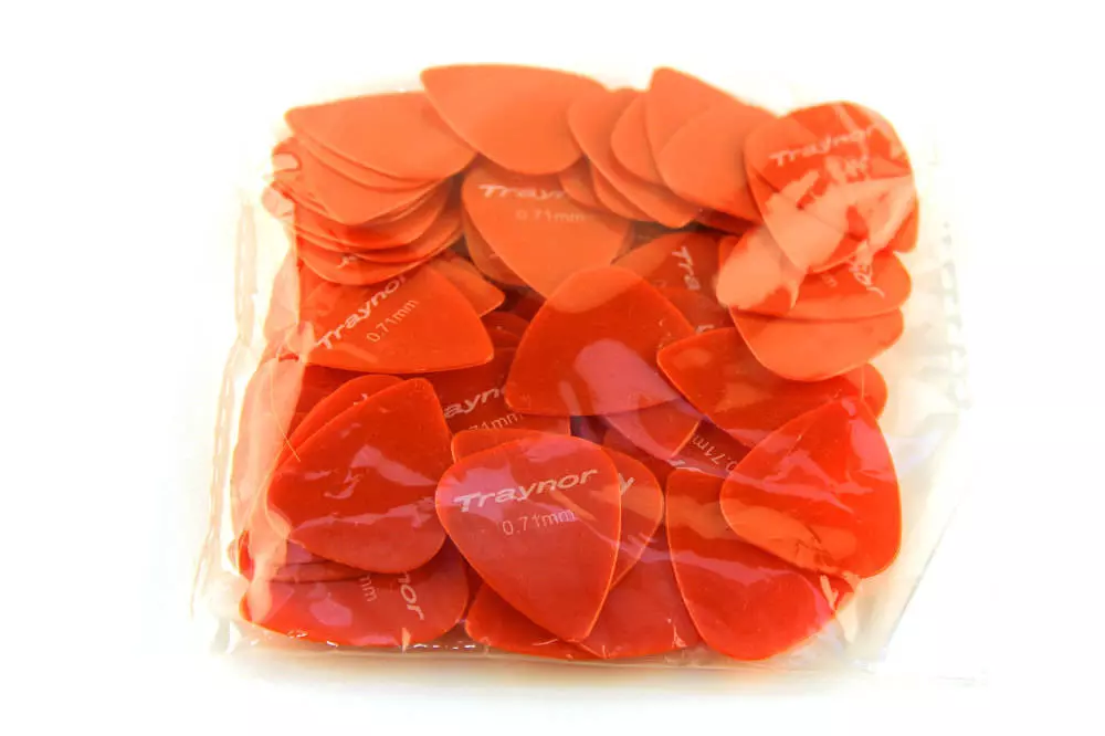 Nylon Guitar Picks Pack of 100 - .71 mm