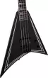 X Series RRB Rhoads IV Bass Guitar, Amaranth Fingerboard - Black with White Pinstripes