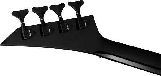 X Series RRB Rhoads IV Bass Guitar, Amaranth Fingerboard - Black with White Pinstripes