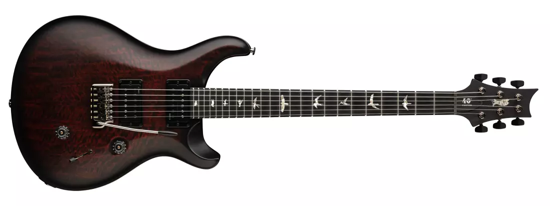 40th Anniversary Custom 24 Satin Electric Guitar with Hardshell Case - Fire Smokeburst