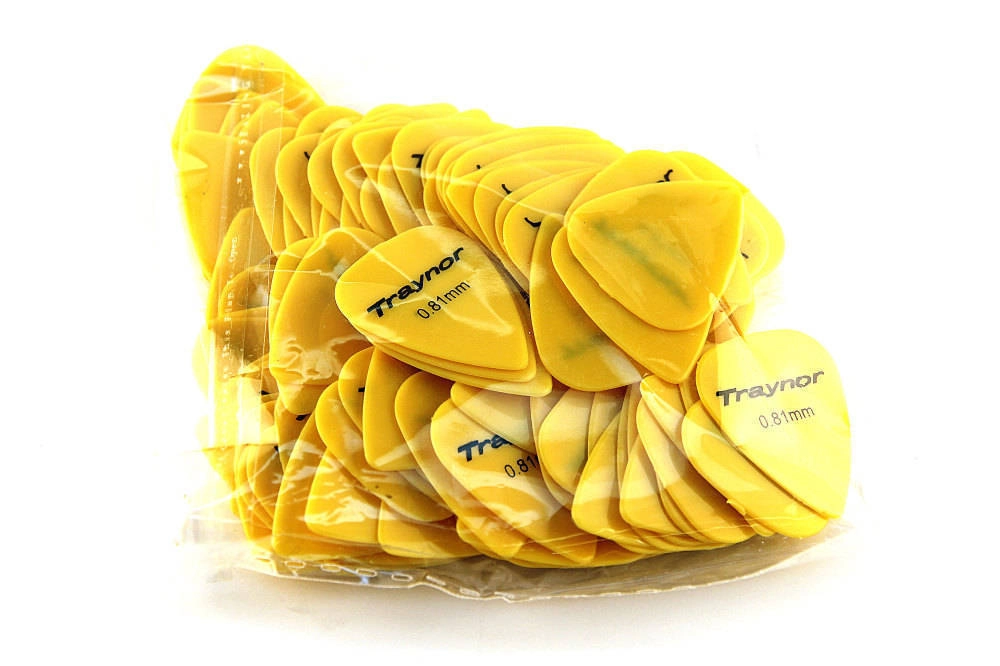 Nylon Guitar Picks Pack of 100 - .81 mm