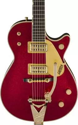 G6129TG-59VS Limited Edition Sparkle Jet with String-Thru Bigsby Electric Guitar - Red Sparkle