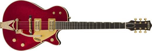 Gretsch Guitars - G6129TG-59VS Limited Edition Sparkle Jet with String-Thru Bigsby Electric Guitar - Red Sparkle