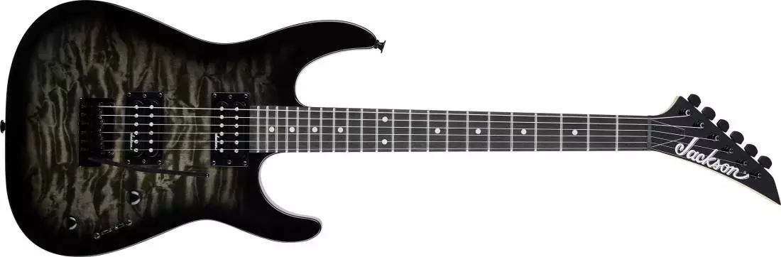L&M Exclusive JS Series Dinky JS11Q Electric Guitar - Transparent Black Burst