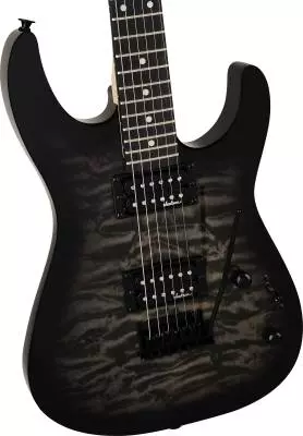 L&M Exclusive JS Series Dinky JS11Q Electric Guitar - Transparent Black Burst
