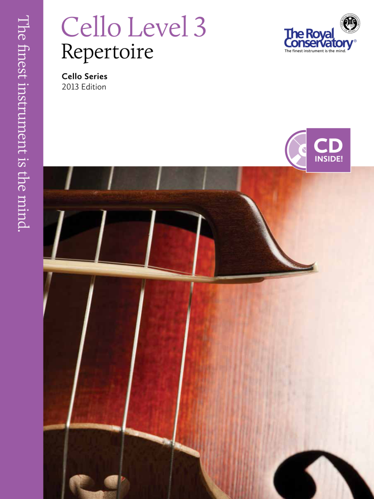 RCM Cello Level 3 Repertoire - Cello Series 2013 Edition - Book/CD