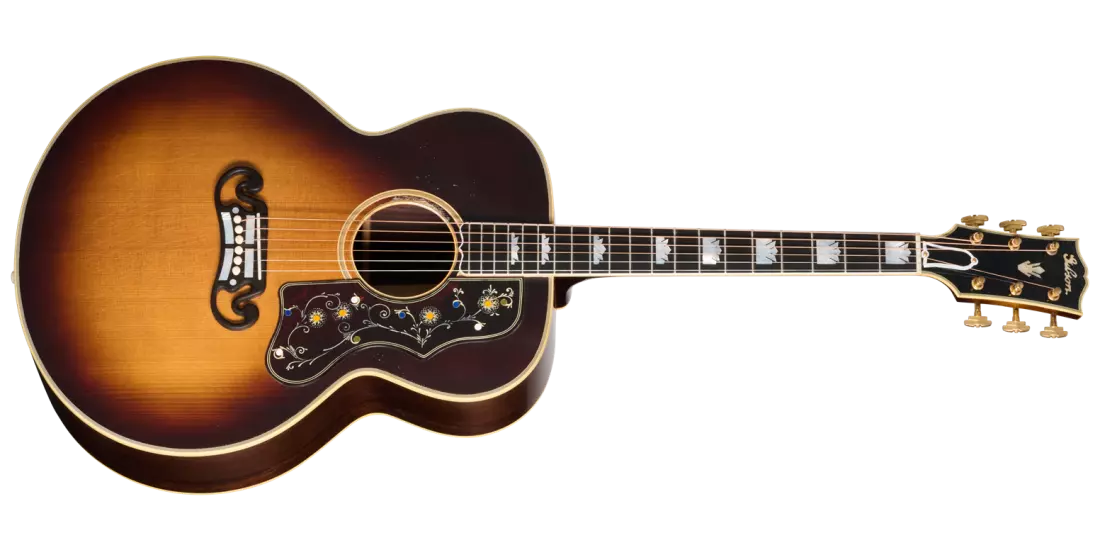 Pre-War SJ-200 Rosewood Light Aged Acoustic Guitar with Hardshell Case - Faded Vintage Sunburst