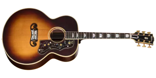 Gibson - Pre-War SJ-200 Rosewood Light Aged Acoustic Guitar with Hardshell Case - Faded Vintage Sunburst