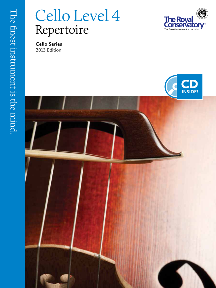 RCM Cello Level 4 Repertoire - Cello Series 2013 Edition - Book/CD