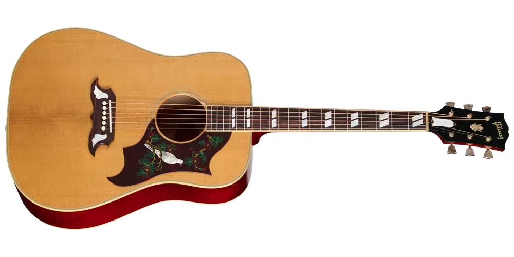 1963 Dove Light Aged Acoustic Guitar with Hardshell Case - Dark Natural