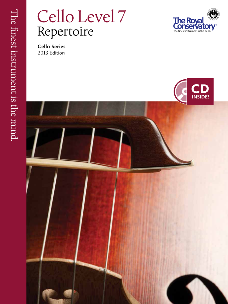 RCM Cello Level 7 Repertoire - Cello Series 2013 Edition - Book/CD