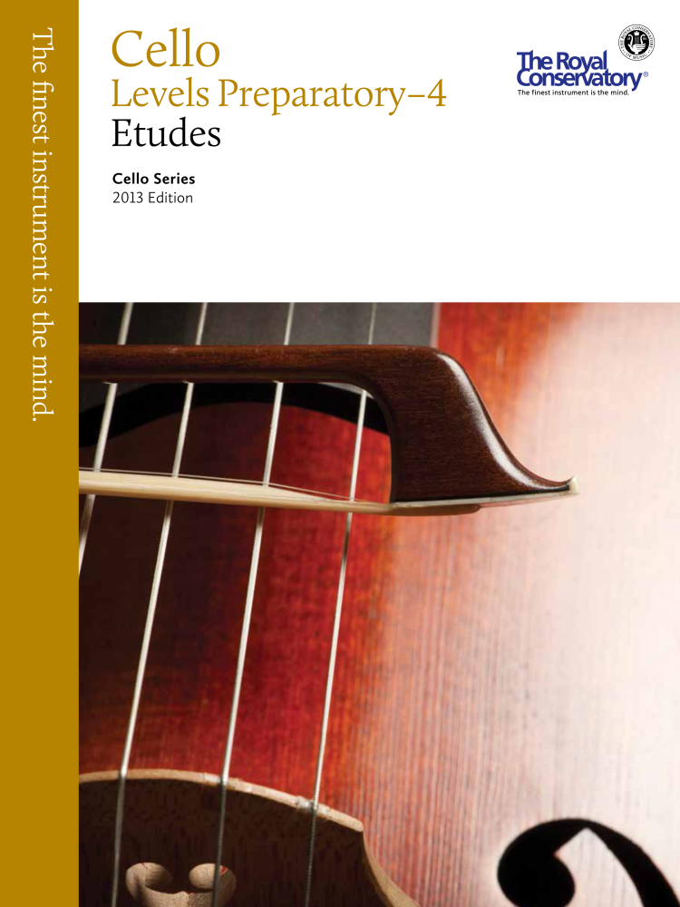 RCM Cello Etudes Preparatory- Level 4 - Cello Series 2013 Edition - Book