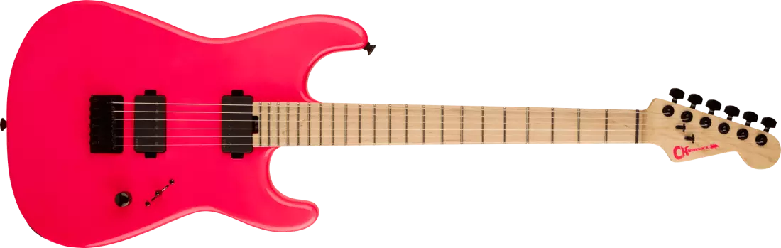 Limited Edition Sean Long Signature Pro-Mod San Dimas Style 1 HH HT M Electric Guitar - Neon Pink
