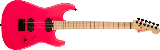 Charvel Guitars - Limited Edition Sean Long Signature Pro-Mod San Dimas Style 1 HH HT M Electric Guitar - Neon Pink