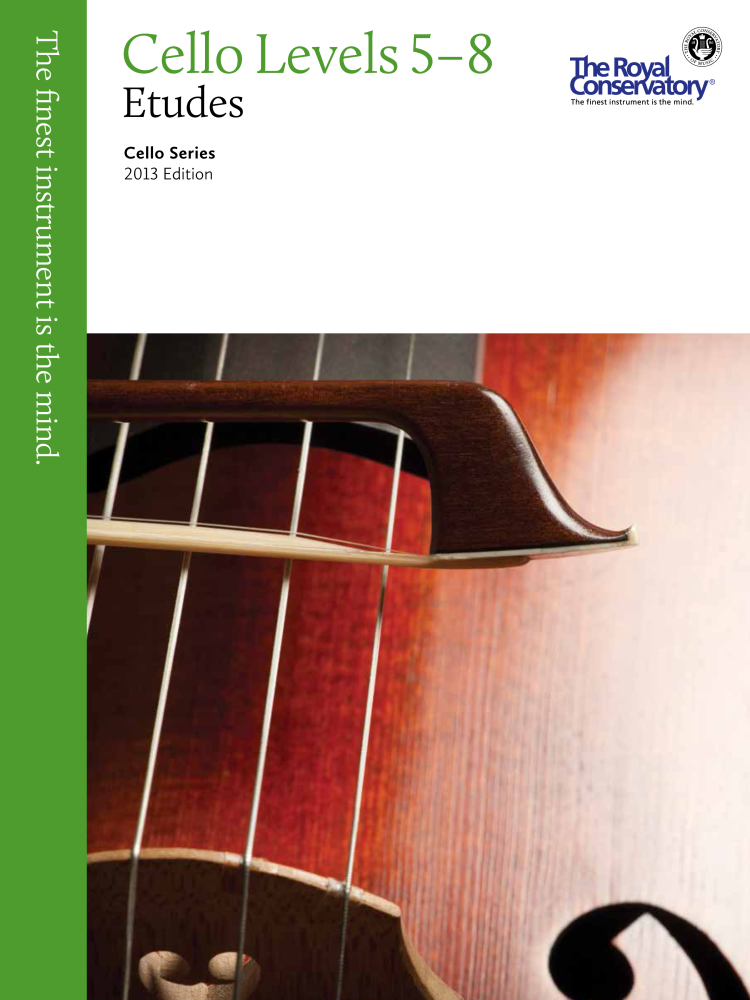 RCM Cello Etudes Levels 5-8 - Cello Series 2013 Edition - Book