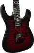 L&M Exclusive JS Series Dinky JS11Q Electric Guitar - Transparent Red Burst