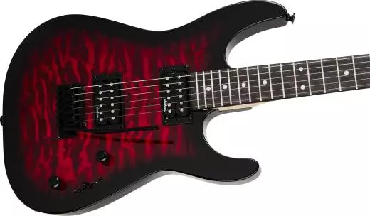 L&M Exclusive JS Series Dinky JS11Q Electric Guitar - Transparent Red Burst