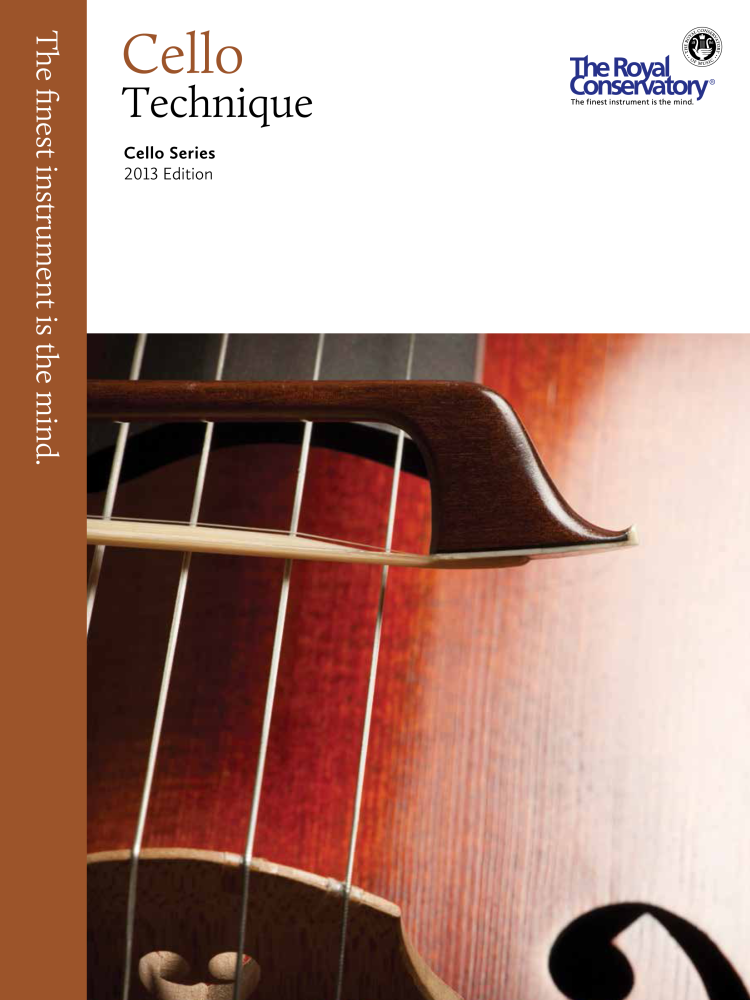 RCM Cello Technique Preparatory-Level 10 - Cello Series 2013 Edition - Book