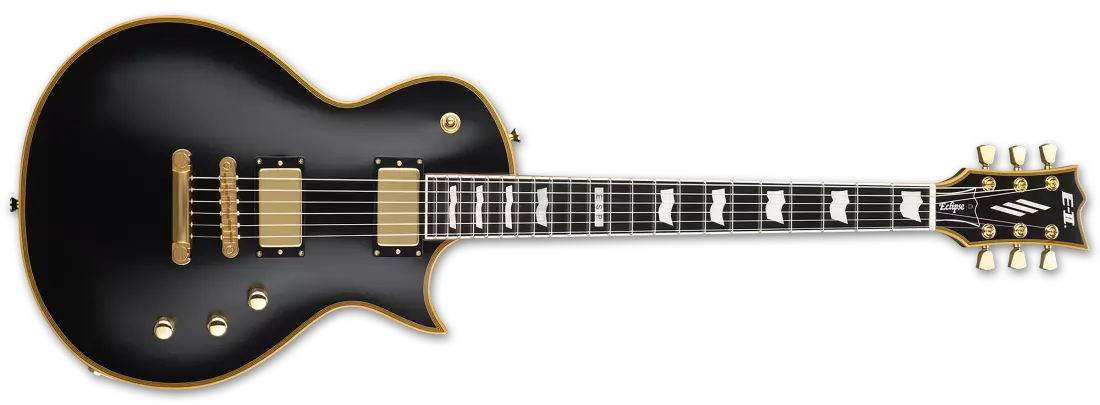 E-II Eclipse DB Electric Guitar with Hardshell Case - Vintage Black