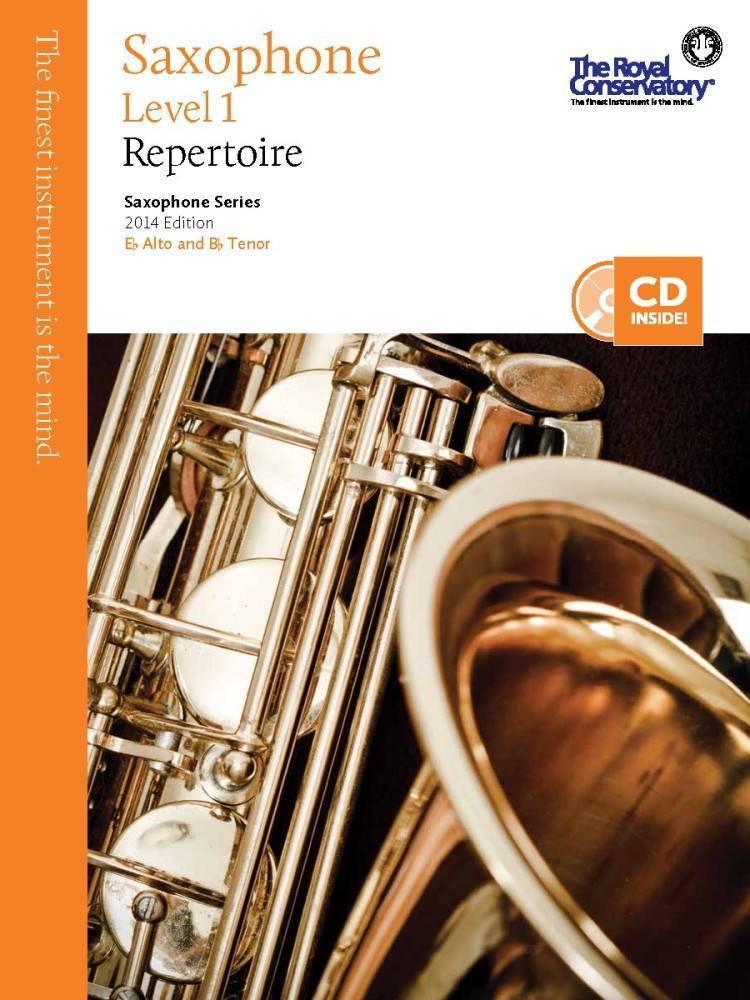 RCM Saxophone Level 1 Repertoire - Saxophone Series 2014 Edition - Livre/CD