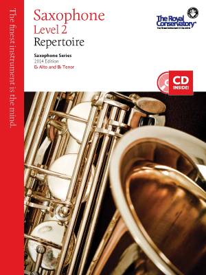 Frederick Harris Music Company - RCM Saxophone Level 2 Repertoire - Saxophone Series 2014 Edition - Book/CD