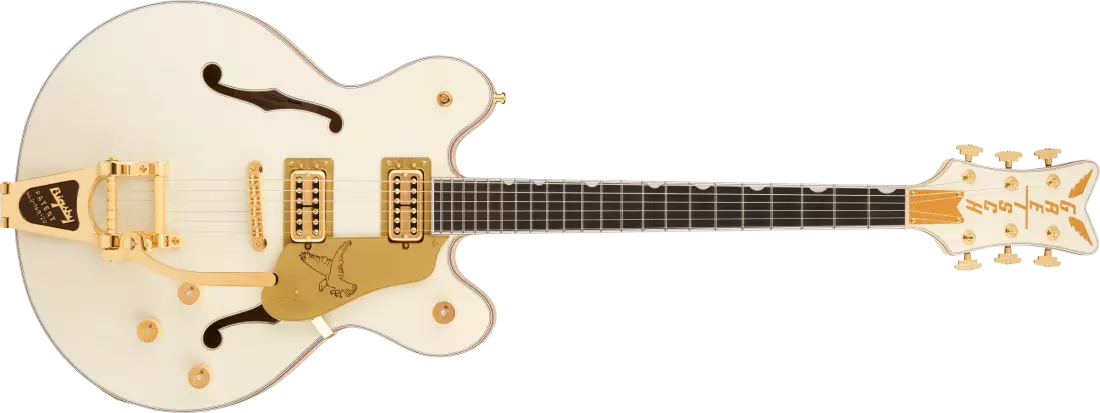 Falcon Center Block LTD with String-Thru Bigsby, Ebony Fingerboard - Vintage White