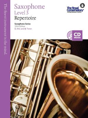 RCM Saxophone Level 3 Repertoire - Saxophone Series 2014 Edition - Book/CD