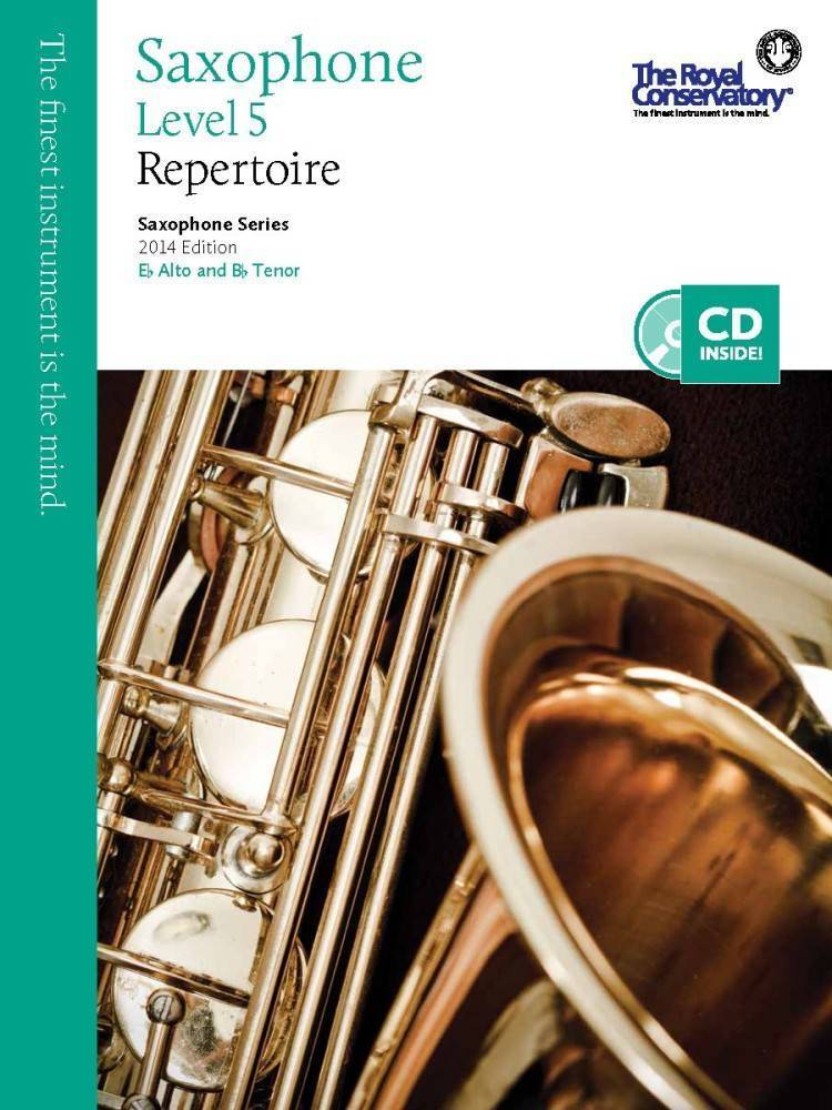RCM Saxophone Level 5 Repertoire - Saxophone Series 2014 Edition - Book/CD