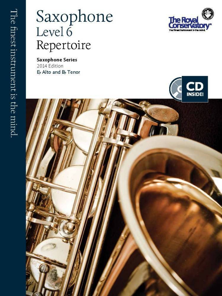 RCM Saxophone Level 6 Repertoire - Saxophone Series 2014 Edition - Book/CD