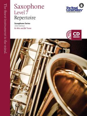 RCM Saxophone Level 7 Repertoire - Saxophone Series 2014 Edition - Book/CD